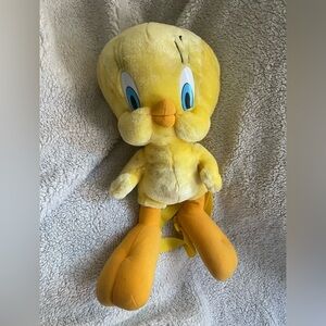 Yellow Tweety Bird Plush backpack